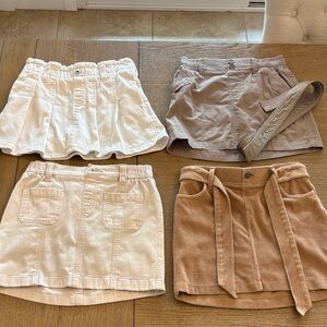 Abercrombie, kids size 11-12 Set of FourSkirts in Neutral Tones